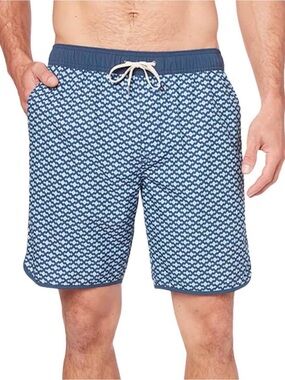 Fair Harbor Anchor Swim Trunk Mist Seaview with Pocket Size M